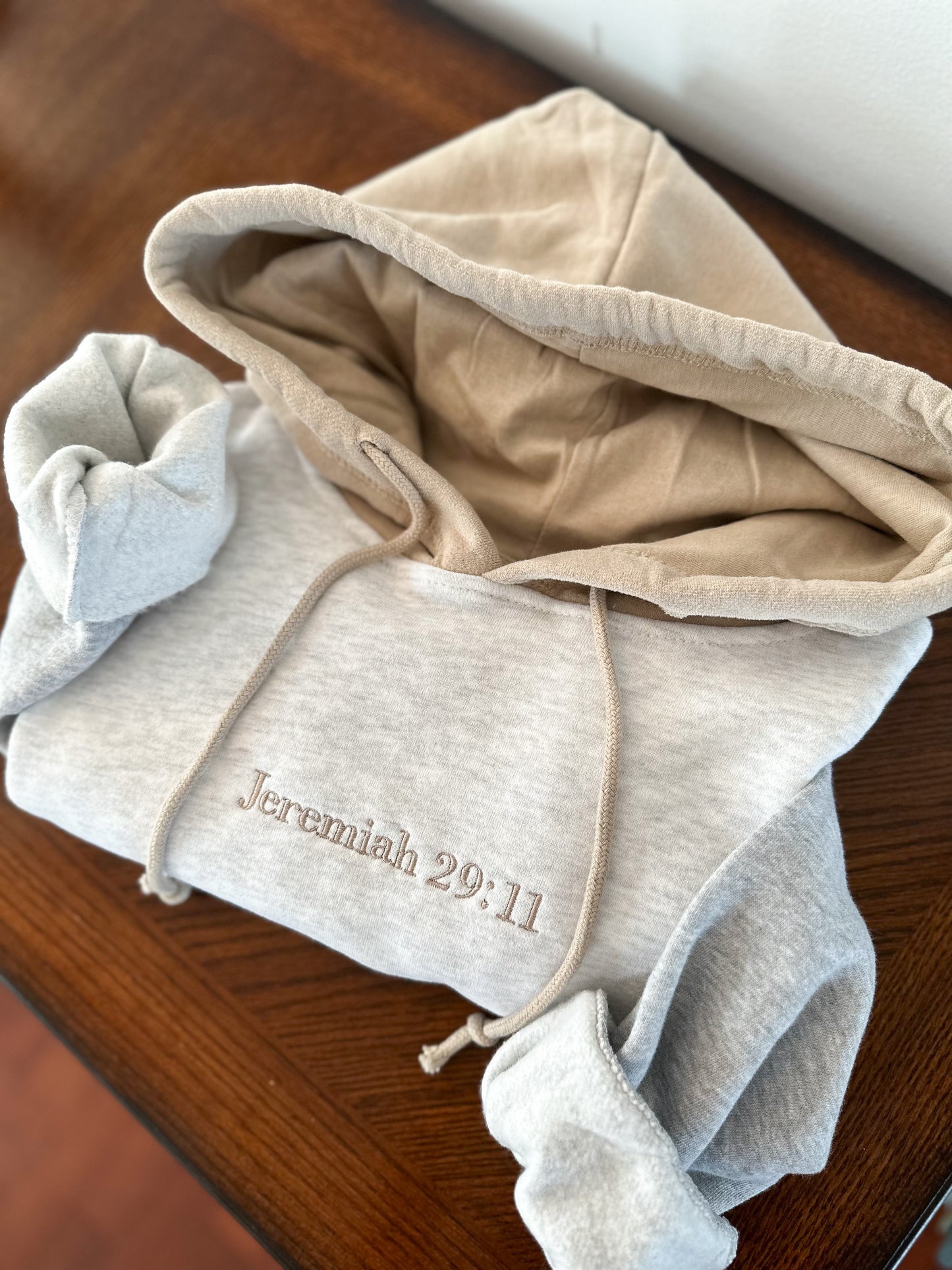 Bible Verse Colorblock Hoodie