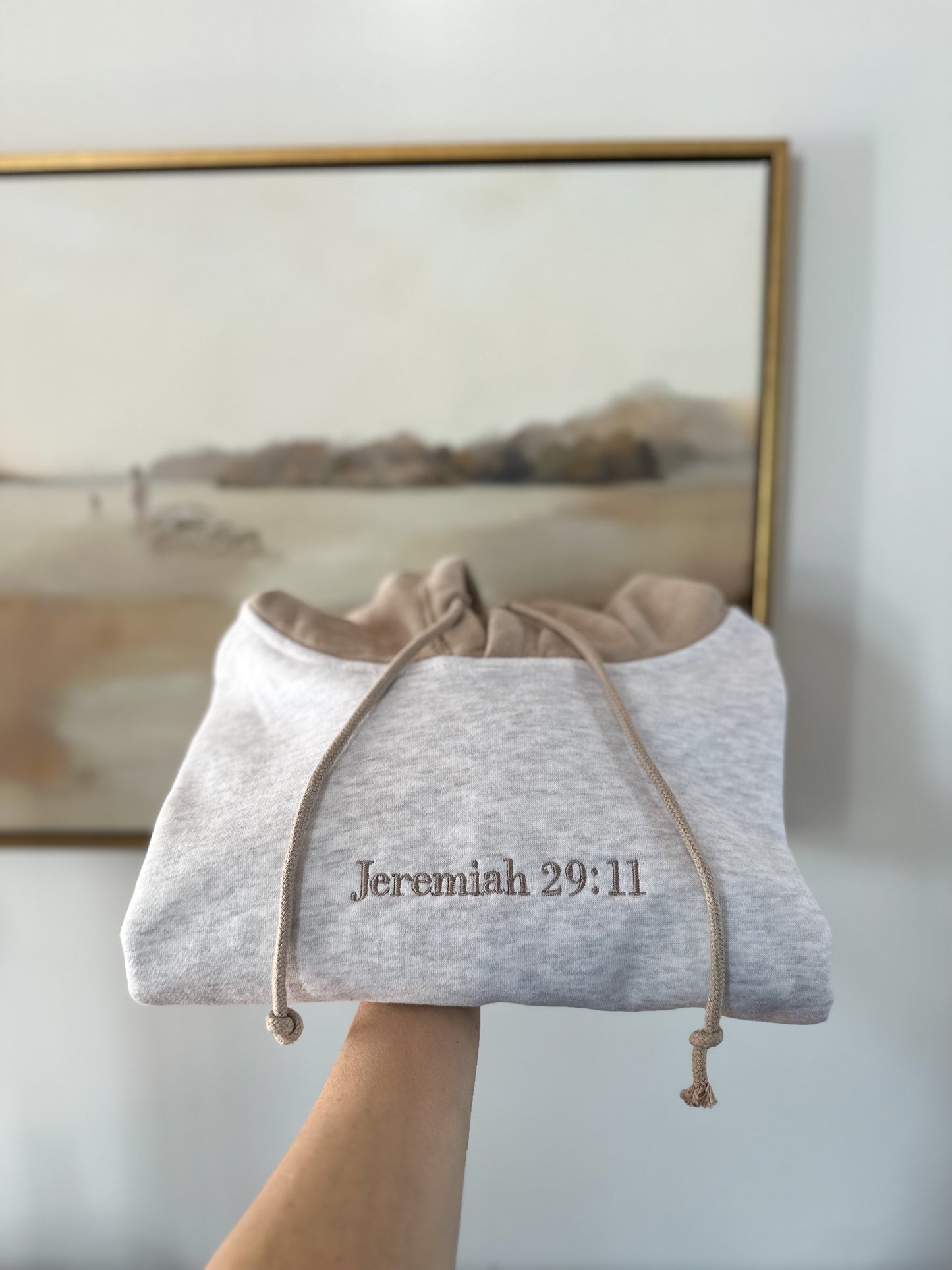 Bible Verse Colorblock Hoodie