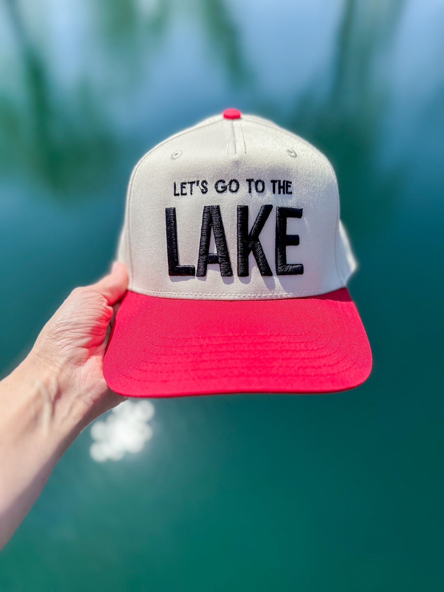 Let’s Go To The Lake Trucker Hat