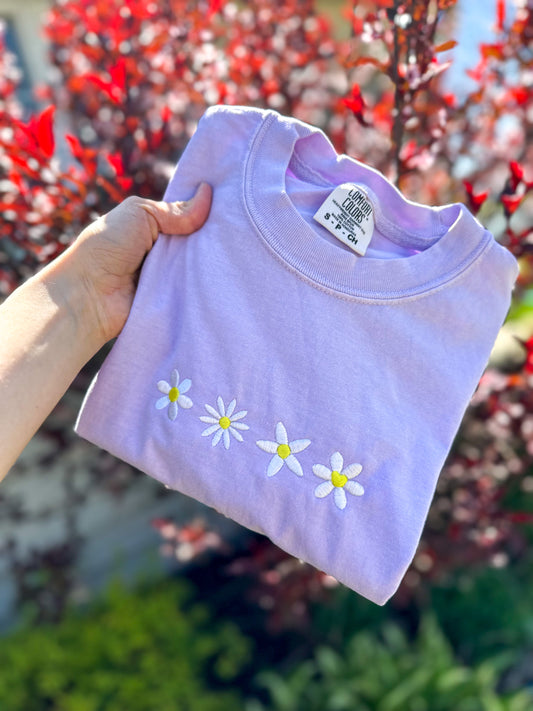 Daisy Embroidered T-Shirt