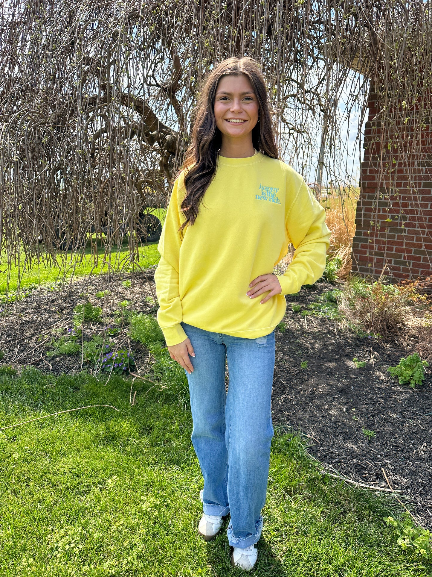Happy is the New Rich Sweatshirt