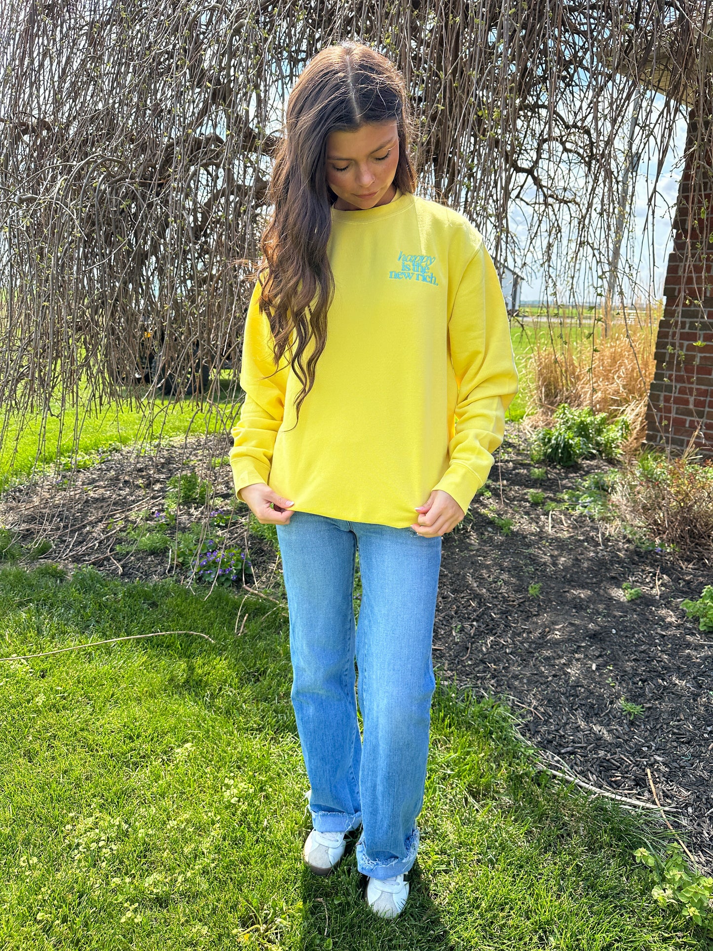 Happy is the New Rich Sweatshirt