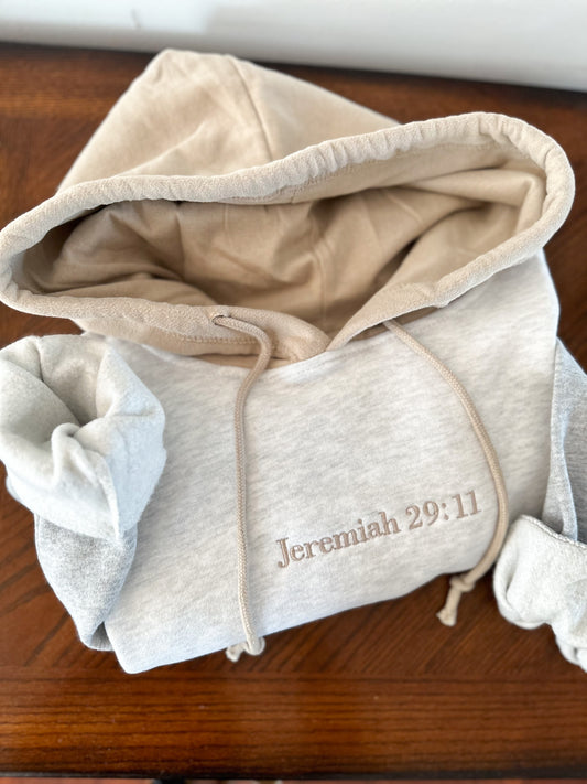 Bible Verse Colorblock Hoodie