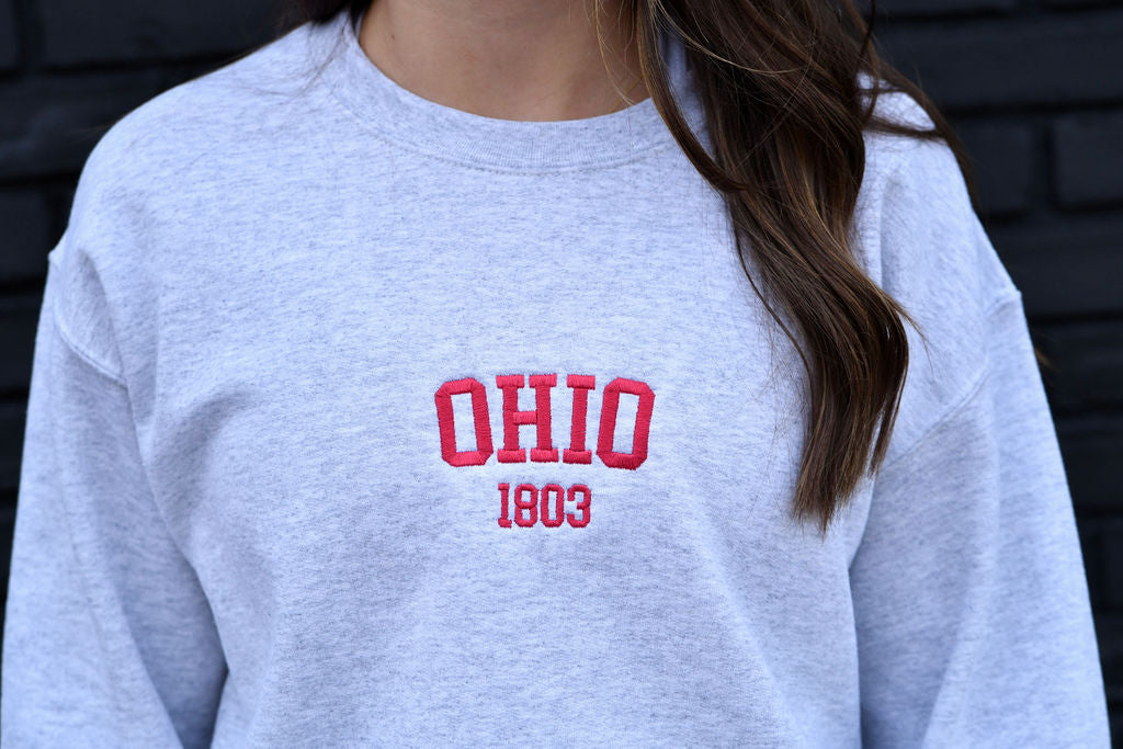 Ohio 1803 Embroidered Sweatshirt