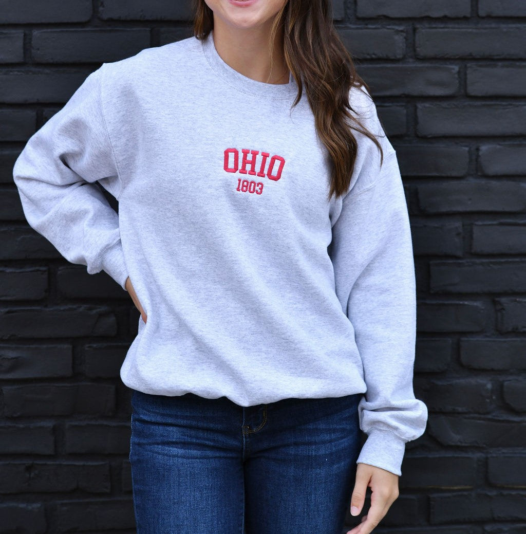 Ohio 1803 Embroidered Sweatshirt